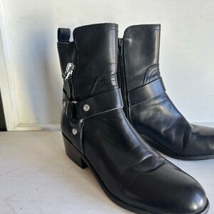 Marc Fisher Black Leather Men's Boots